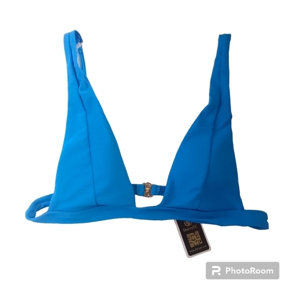 Sherry DC Brazilian Bikini Top Only Solid  Women Swimwear Push Up . Size L - Picture 4 of 10